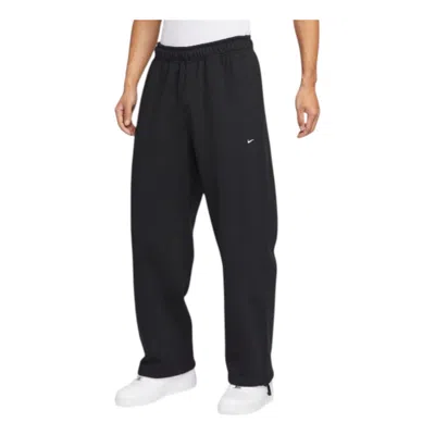 Nike Solo Swoosh Fleece Straight-leg Trousers 'black'