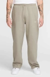 Nike Solo Swoosh Fleece Sweatpants In Gray