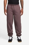 Nike Solo Swoosh Fleece Sweatpants In Brown