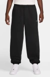 Nike Solo Swoosh Fleece Sweatpants In Black