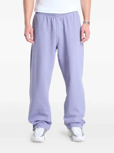 Nike Solo Swoosh Fleece Trousers In Purple