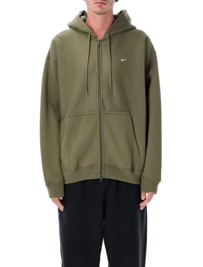 Nike Solo Swoosh Full-zip Hoodie In Green