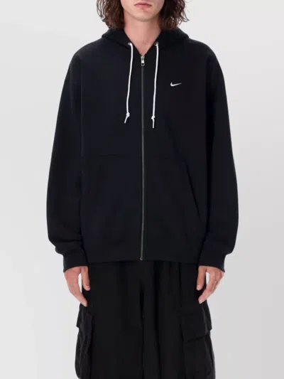 Nike Solo Swoosh Hoodie In Black
