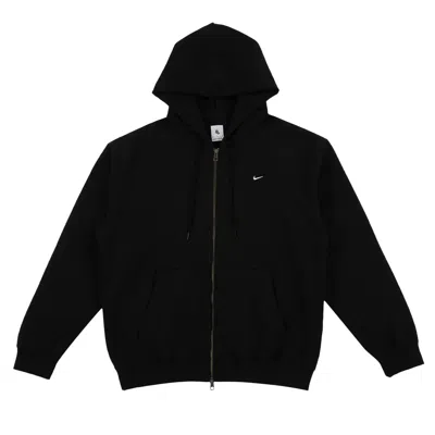 Pre-owned Nike Solo Swoosh Fz Hoodie 'black/white' | Men's Size M