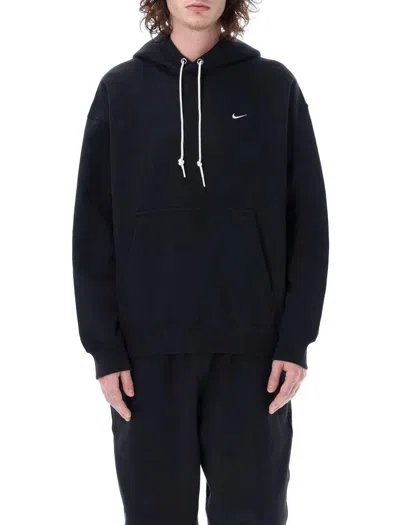 Nike Solo Swoosh Hoodie In Black