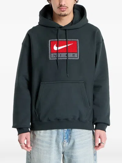Nike Solo Swoosh Hoodie In Black