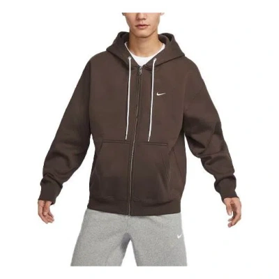 Nike Solo Swoosh Hoodie 'brown'