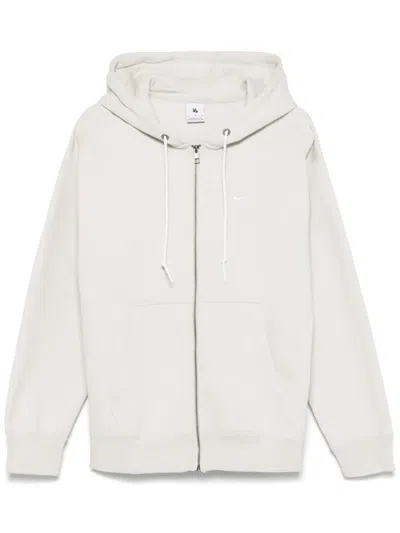 Nike Solo Swoosh Hoodie In Gray