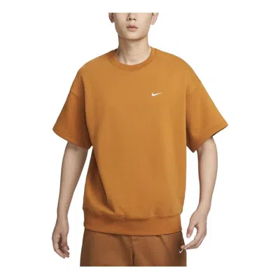 Nike Solo Swoosh Logo T-shirt 'brown'