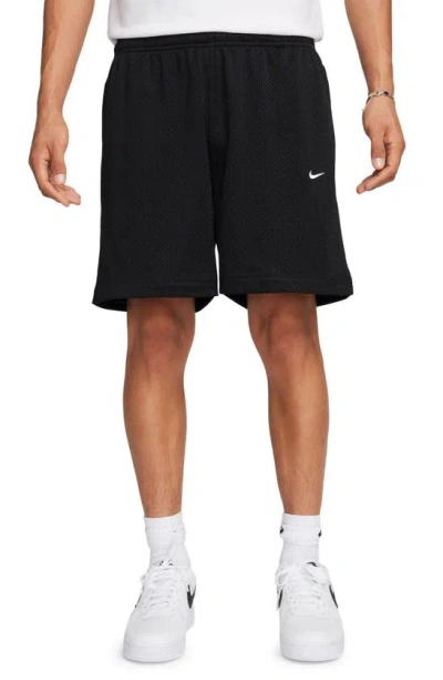 Nike Mens  Solo Swoosh Mesh Shorts In Black/white