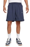 Nike Solo Swoosh Mesh Athletic Shorts In Thunder/white