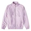 Nike Solo Swoosh Satin Bomber Jacket In Purple