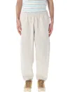 Nike Solo Swoosh Jogging Trousers With Zip Pockets In Light Bone