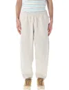 Nike Solo Swoosh Jogging Trousers With Zip Pockets In Light Bone