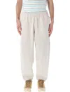 Nike Solo Swoosh Jogging Trousers With Zip Pockets In Light Bone