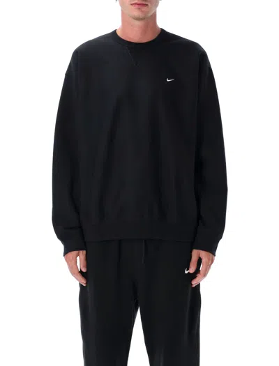 Nike Solo Swoosh Sweatshirt In Black