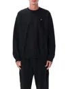 Nike Solo Swoosh Logo-embroidered Cotton-blend Jersey Sweatshirt In Black