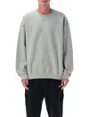 Nike Solo Swoosh Oversized Logo-embroidered Cotton-blend Jersey Sweatshirt In Gray