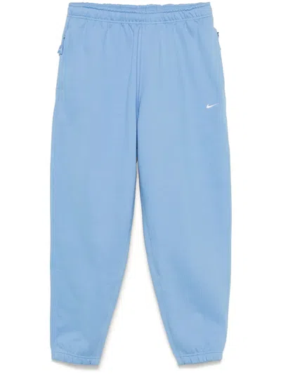 Nike Solo Swoosh Track Pants In Blue