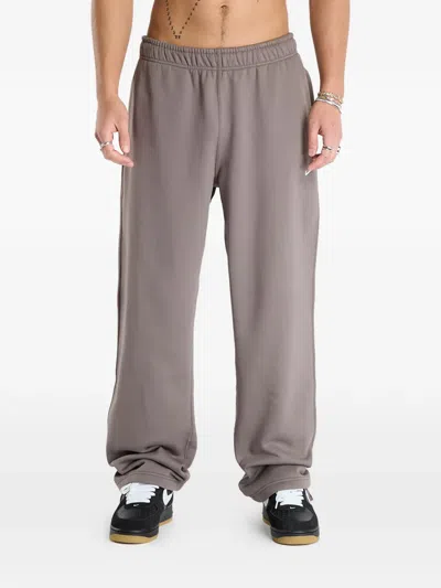 Nike Solo Swoosh Track Pants In Gray