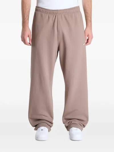 Nike Solo Swoosh Track Pants In Neutral