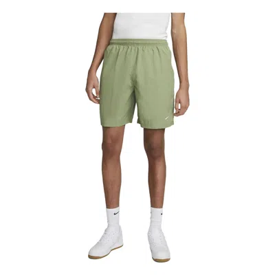 Nike Solo Swoosh Woven Shorts 'oil Green White'