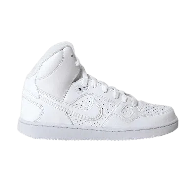 Pre-owned Nike Son Of Force Mid Gs 'triple White'