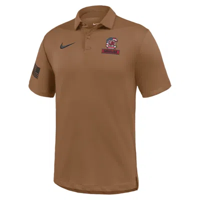 Nike South Carolina 2026 Military Appreciation  Men's Dri-fit College Polo In Brown