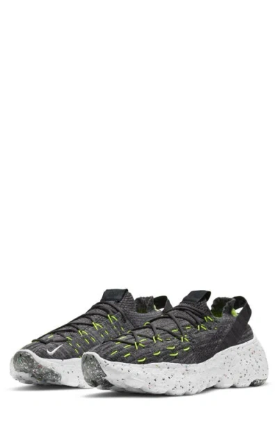 Nike Space Hippie 04 Sneaker In Black/smoke Grey/volt