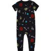 Nike Space Swoosh Short Sleeve Romper In Multi