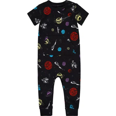 Nike Babies'  Space Swoosh Short Sleeve Romper In Multi