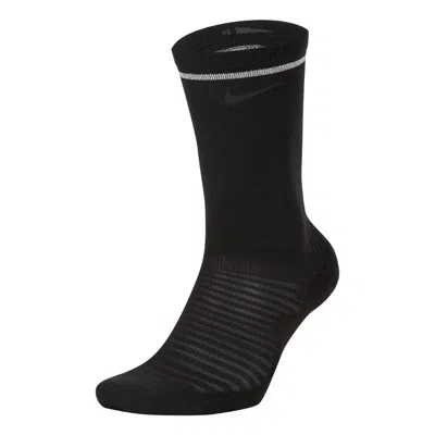 Nike Spark Cu7200-010 Crew Socks Men's Black Stretch Cushioned Jax66
