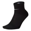Nike Spark Lightweight Solid Color Logo Sports Training Mid Calf Socks One Pair Black