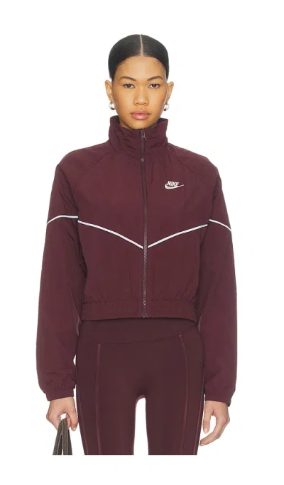 Nike Speed Jacket In Burgundy