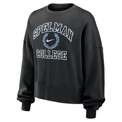 Nike Spelman  Women's College Crew-neck Sweatshirt In Black