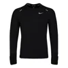 Nike Sphere Dri-fit Running Exercise Round Long Sleeve T-shirt Men's Black