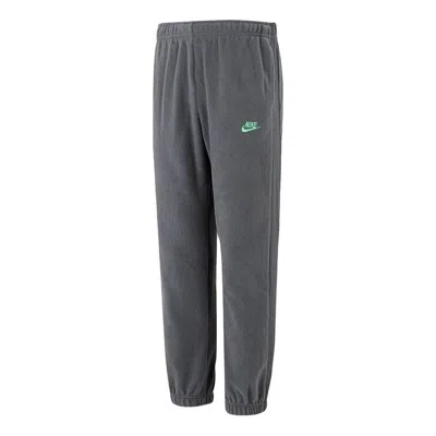 Nike Sport Essentials Polar Fleece Cuffed Sweatpants 'grey' In Black