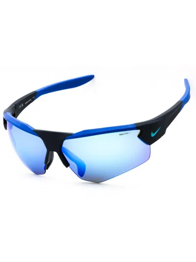 Nike Sport Wraparound Men's Sunglasses In Blue