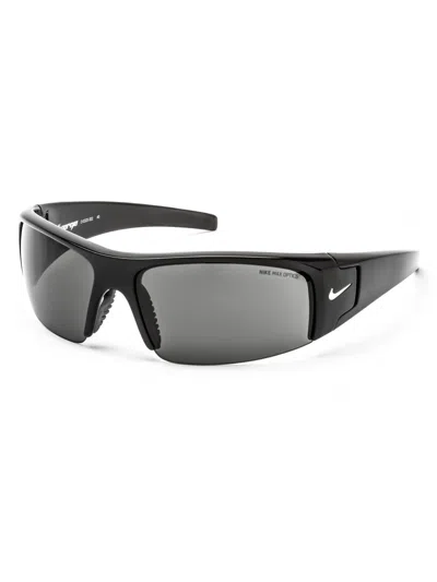 Nike Sport Wraparound Sunglasses For Men In Black