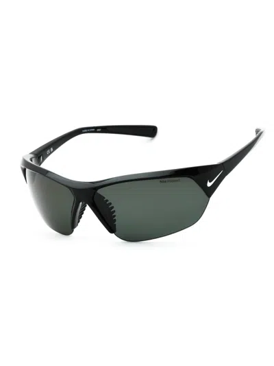 Nike Sport Wraparound Sunglasses For Men In Black