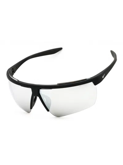 Nike Sport Wraparound Windshield Sunglasses For Men In Gold