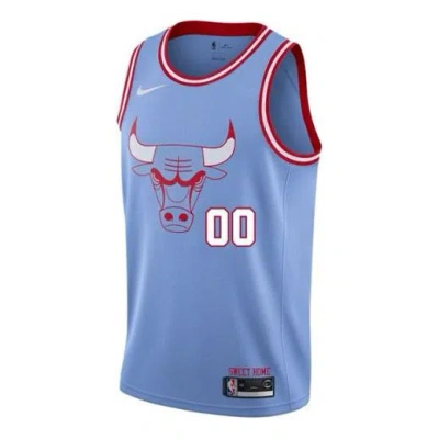 Nike Sports Basketball Jersey Vest Ce City Version Chicago Bulls Blue