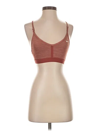 Pre-owned Nike Sports Bra In Brown