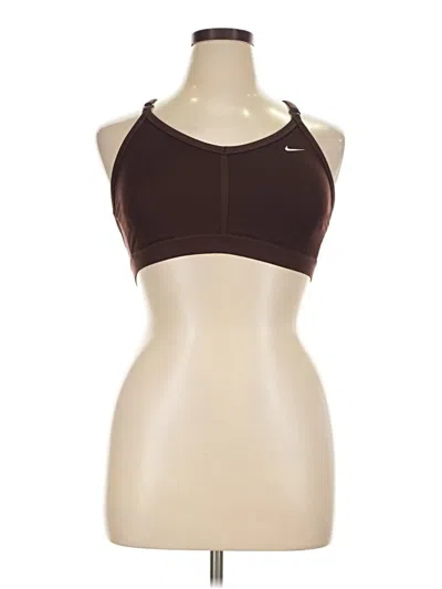 Pre-owned Nike Sports Bra In Brown
