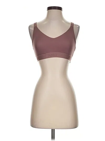 Pre-owned Nike Sports Bra In Brown
