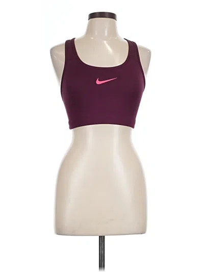 Pre-owned Nike Sports Bra In Burgundy