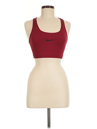 Pre-owned Nike Sports Bra In Burgundy