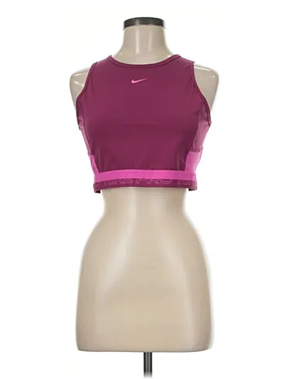 Pre-owned Nike Sports Bra In Burgundy