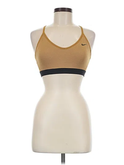 Pre-owned Nike Sports Bra In Gold