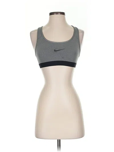Pre-owned Nike Sports Bra In Gray